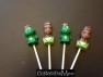 493sp Princess Frog Face Chocolate or Hard Candy Lollipop Mold